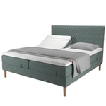 Note 342 ställbar dubbelsäng / 180x200 cm / Leaf 03 / Medium &amp; Fast / Premium Hyperflex / W200 gavel