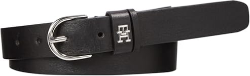 Tommy Hilfiger Women's Essential Effortless 2.5 AW0AW15766 Belts, Black, 90