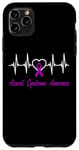 Coque pour iPhone 11 Pro Max Ruban violet pour sensibilisation au syndrome d'Aicardi
