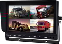 Nvox 9" Lcd-Monitor För Bil Med Stöd För 4 Kameror Och Dvr-Inspelningsfunktion 12V 24V