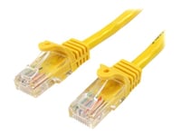 Startech.Com 5M Yellow Cat5e / Cat 5 Snagless Ethernet Patch Cable 5 M - Nätverkskabel - Rj-45 (Hane) Till Rj-45 (Hane) - 5 M - Utp - Cat 5E - Hakfri, Tvinnad - Gul