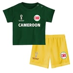 FIFA Official World Cup 2022 Tee & Short Set, Baby's, Cameroon, Team Colours, 12 Months