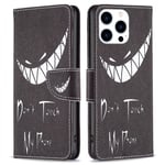 iPhone 15 Pro fodral med tryck - Don`t Touch My Phone, Smile