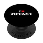 I Love Tiffany, I Heart Tiffany nom personnalisé PopSockets PopGrip Interchangeable