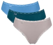 sloggi Women's 24/7 Weekend Tai C3P Underwear, Multiple Colours 10, 10 UK, 38 EU