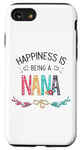 iPhone SE (2020) / 7 / 8 Vintage Happiness Is Being A Nana Wildflower Mothers Day Case