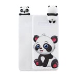 Samsung Galaxy S10 Plus fodral med 3D docka och mönster - Bedårande Panda