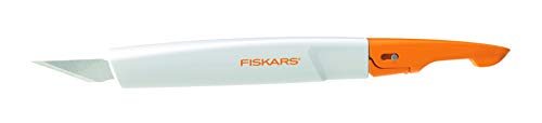Fiskars Cutter de précision Premium équipé de la lame n°11, Longueur totale : 15,5 cm, Acier/Plastique, Blanc/Orange, Premium, 1024386