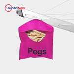 Fabric Clothes Peg Bag 4PC with Hanger Hanging Storage Basket Laundry Washing