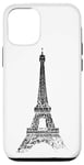 Coque pour iPhone 14 Pro Paris Tour Eiffel Vintage Skyline Love France Eiffel Tower
