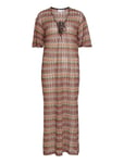 Vimarlee 3/4 Kaftan/Ef Beach Wear Brown Vila