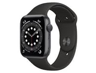 Apple Watch Series 6 GPS+Cellular 44mm Space Grey Aluminium M07H3 Black Sport Band