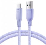 JOYROOM USB till USB C Laddkabel Lila 1 Meter 100W