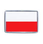 Poland Flag - Small Plastic Fridge Magnet
