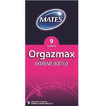 Mates Orgazmax Extreme Dotted Condoms 9 Pack Durex extra pleasure uk seller