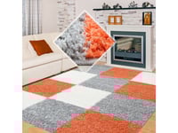 Alfa Shaggy Life Matta Orange-Grå 160X230cm (22637475)