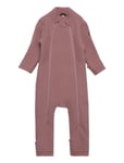 Wool Suit Jumpsuit Pink Mikk-line