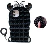Crab Pop it Fidget Skal till iPhone 11 - Svart - TheMobileStore Fidget Toys