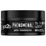 Schwarzkopf - Got2b - PhenoMENal - Pâte Modelante Cheveux - Ne Colle Pas - Résultat Naturel - Fixation Contrôlée - Coiffant Cheveux - Pot 100 ml