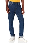 Lee Brooklyn Straight Men's Jeans Pants, Dark Stonewash, 38W / 32L