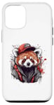 iPhone 15 Funny Cool Cap Urban Red Panda Street Art Case