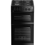 Beko KDVG593K Gas Cooker with Gas Hob 50cm Free Standing Black A+ New