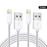 2-Pack iPhone Snabbladdning Lightning kabel för iPhone / iPad