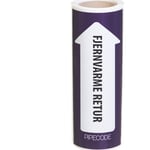 Rörkod Rörmärke - Fjärrvärme retur - 80mm x 5m