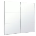 Habitat Holsted Mirrored XL Sliding Wardrobe - White