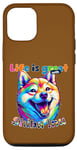 Coque pour iPhone 15 Pro La vie est belle avec Shiba Inu Dog Puppy Lover
