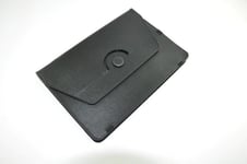 Rotating Black Leather Cover for 8'' Android Tablets iPad UK Seller with Stand