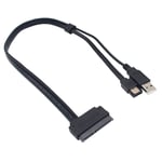 2.5 inch Hard Disk Drive SATA 22Pin to eSATA Data USB Powered Cable Adapter for 