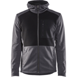 SVART METALLIC HOODIE M FULL ZIP SVART METALLIC