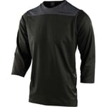 Troy Lee Designs Design Ruckus 3/4 Sleeve Jersey - Black / Solid Small Black/Solid