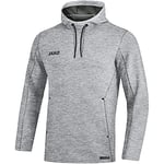 JAKO Men's Premium Basics Hooded Sweatshirt, mens, 6729, Mottled light grey, 4XL