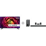 LG UR7400 55" 4K LED TV + LG S80QR 5.1.3 Dolby Atmos Soundbar -tuotepaketti