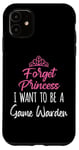 Coque pour iPhone 11 Oubliez la princesse, je veux être un gardien de jeu