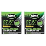 Slime 30023 Bike Inner Tube with Slime Puncture Sealant, Self Sealing, Prevent and Repair, Presta Valve, 50/60-584mm (27.5 (650b) x 2.0-2.4) (Pack of 2)