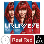 3pk Schwarzkopf Live Intense Colour Permanent or Semi-Permanent Hair Dye