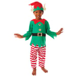 Kids Elf Costume Child Boys Christmas Fancy Dress Santa Xmas Helper 3-12 Years