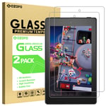 [2-Pack] GOZOPO Screen Protector for Fire 7/Fire 7 Kids Edition (9th/7th Gen, 2019 and 2017 Release) [Scratch Resistant ] Fire HD 7 Tempered Glass Film [2.5D Edge]