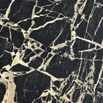 Rasch Enzo Marble Effect Black and Gold Metallic Wallpaper 538113