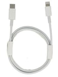 Laddkabel Lightning till USB Vit 2 Meter