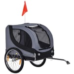 Steel Dog Bike Trailer Pet Cart Carrier for Bicycle Kit Water Resistant with Hitch Coupler Travel