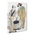The Third Segawa As An Oiwan By Katsukawa Shunsho Asian Japanese Canvas Wall Art Print Ready to Hang, Framed Picture for Living Room Bedroom Home Office Décor, 30x20 Inch (76x50 cm)