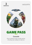 Xbox Game Pass Console - Abonnement 3 mois OS: one + Series X|S
