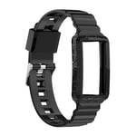 INF Silikonklokkerem for Fitbit Charge 6/4/4 SE/3/3 SE Sort