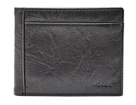 Fossil Portemonnaie pour homme Neel, cuir Bifold noir 11.43 cm L x 1.9 cm W x 8.89 cm H ML3899001