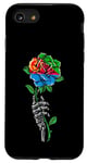 Coque pour iPhone SE (2020) / 7 / 8 Rose érythréenne avec squelette et racines du drapeau érythréen