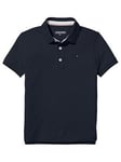 Tommy Hilfiger Boys Essential Flag Polo Shirt - Navy, Navy, Size 8 Years